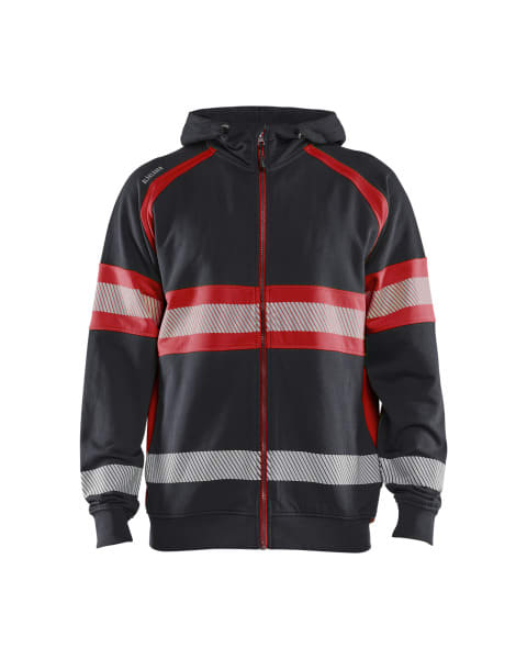 BLAKLAEDER - High Vis KapuzenjackeSchwarz/High Vis Rot XS