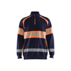 BLAKLAEDER - High Vis SweaterMarineblau/Orange XS