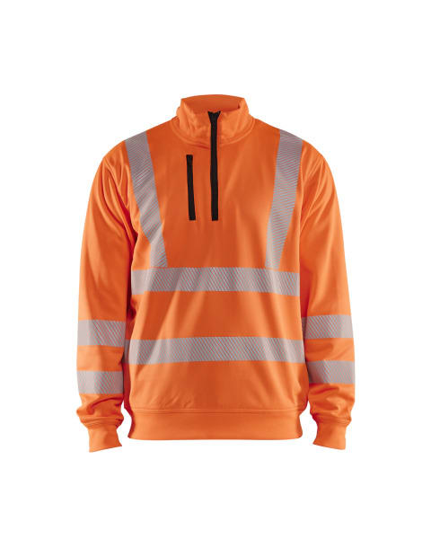 BLAKLAEDER - High Vis Sweatshirt Half-ZipHigh Vis Orange 4XL