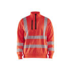 BLAKLAEDER - High Vis Sweatshirt Half-ZipHigh Vis Rot XXXL