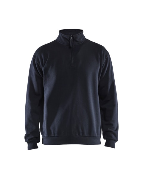 BLAKLAEDER - Sweatshirt mit Half-ZipDunkel Marineblau XS