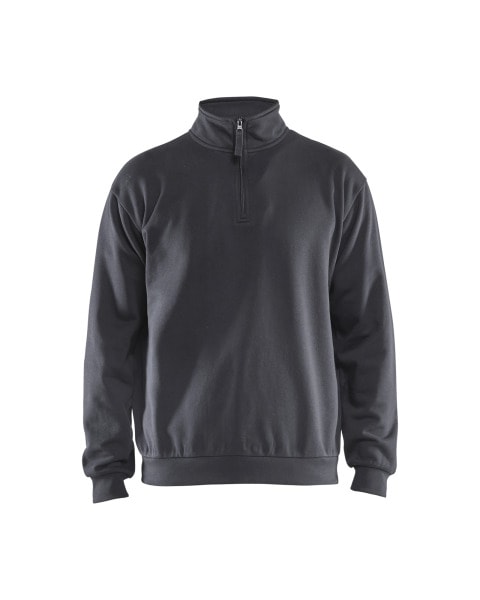 BLAKLAEDER - Sweatshirt mit Half-ZipMittelgrau L