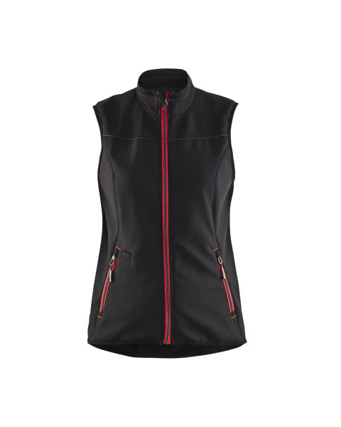BLAKLAEDER - Damen Softshell WesteSchwarz/Rot L