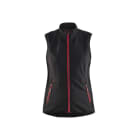 BLAKLAEDER - Damen Softshell WesteSchwarz/Rot L