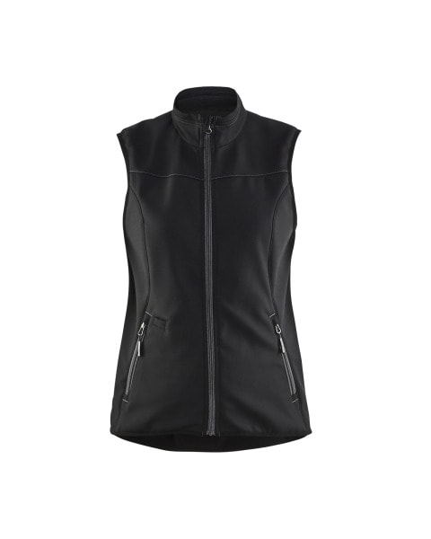 BLAKLAEDER - Damen Softshell WesteSchwarz/Dunkelgrau XXXL