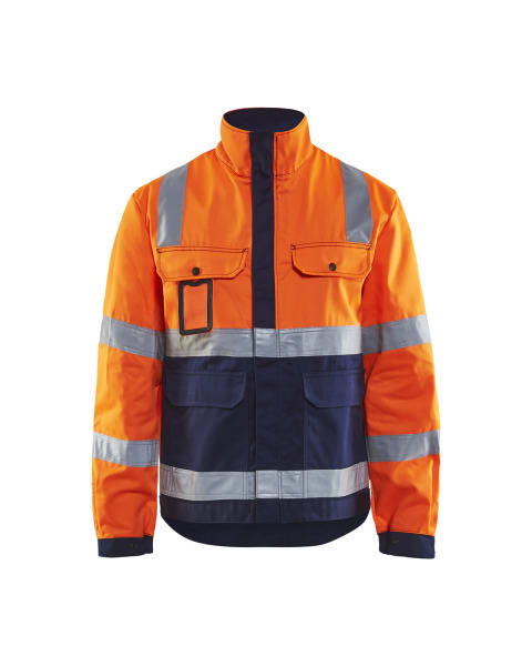 BLAKLAEDER - High Vis JackeHigh Vis Orange/Marineblau XXL
