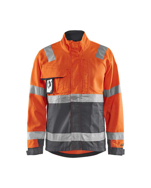 BLAKLAEDER - High Vis JackeHigh Vis Orange/Mittelgrau XXXL