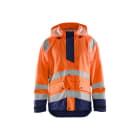 BLAKLAEDER - High Vis Regenjacke Level 1High Vis Orange/Marineblau L