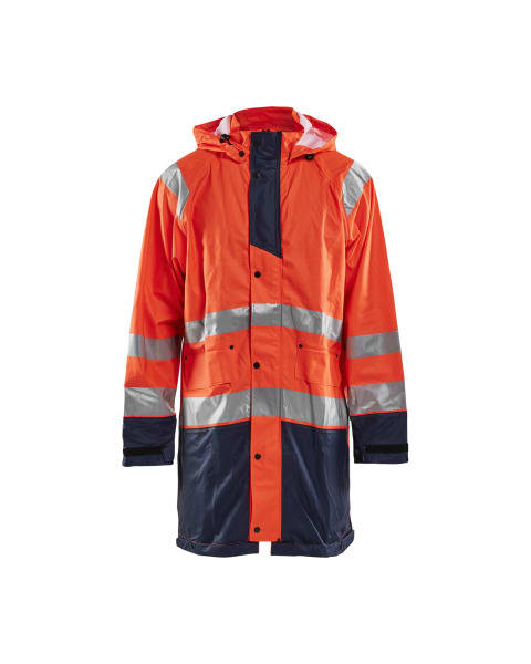 BLAKLAEDER - High Vis Regenjacke Level 1High Vis Orange/Marineblau L