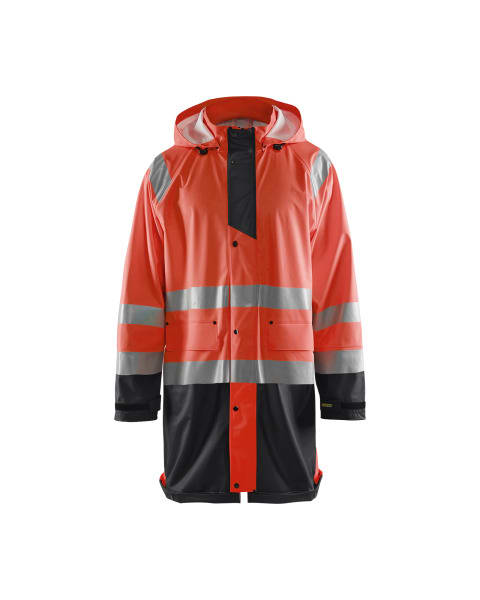 BLAKLAEDER - High Vis Regenjacke Level 1High Vis Rot/Schwarz S