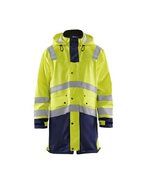 BLAKLAEDER - High Vis Regenmantel Level 3High Vis Gelb/Marineblau L
