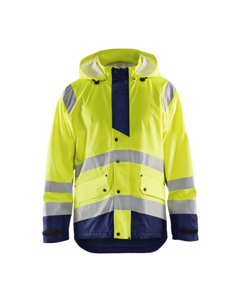 BLAKLAEDER - High Vis Regenjacke Level 3High Vis Gelb/Marineblau XL