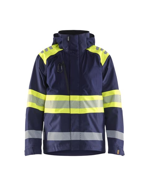 BLAKLAEDER - High Vis Shell JackeMarineblau/ High Vis Gelb XXXL