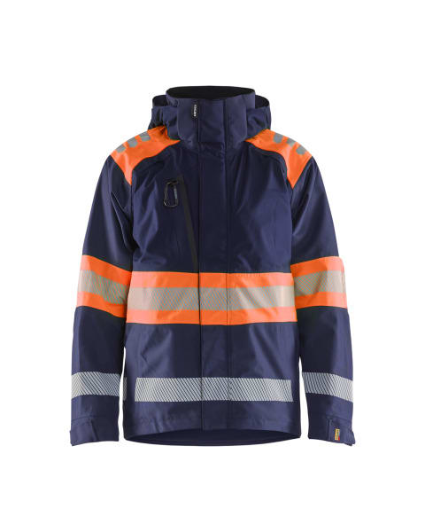 BLAKLAEDER - High Vis Shell JackeMarineblau/Orange S