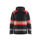 BLAKLAEDER - High Vis Shell JackeSchwarz/High Vis Rot L