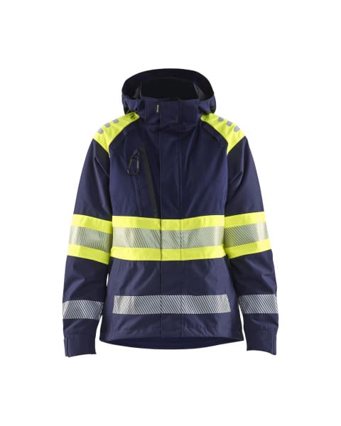 BLAKLAEDER - Damen High Vis Shell JackeMarineblau/ High Vis Gelb S