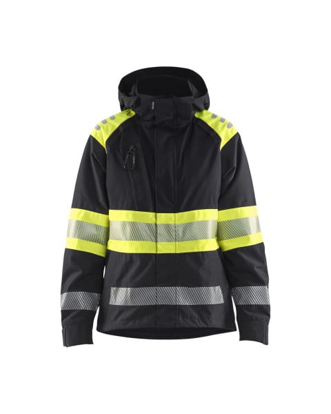 BLAKLAEDER - Damen High Vis Shell JackeSchwarz/Gelb L
