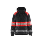 BLAKLAEDER - Damen High Vis Shell JackeSchwarz/High Vis Rot XS