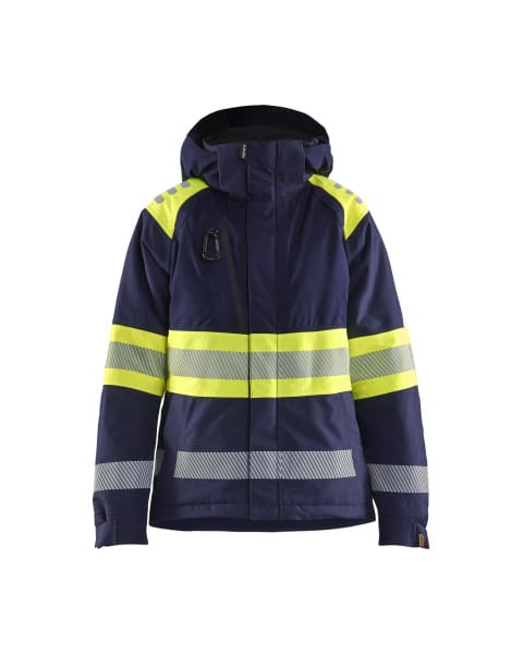 BLAKLAEDER - Damen High Vis WinterjackeMarineblau/ High Vis Gelb XL