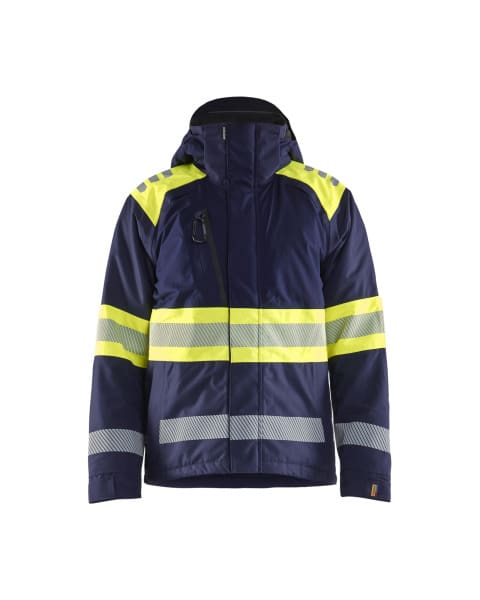 BLAKLAEDER - High Vis WinterjackeMarineblau/ High Vis Gelb M