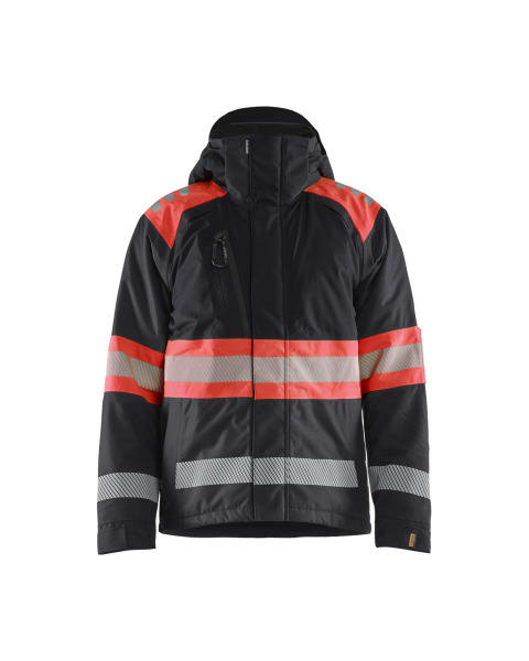 BLAKLAEDER - High Vis WinterjackeSchwarz/High Vis Rot M