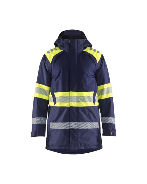 BLAKLAEDER - High Vis WinterparkaMarineblau/ High Vis Gelb XL