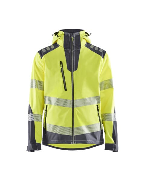 BLAKLAEDER - High Vis Softshell JackeHigh Vis Gelb/Mittelgrau XXL