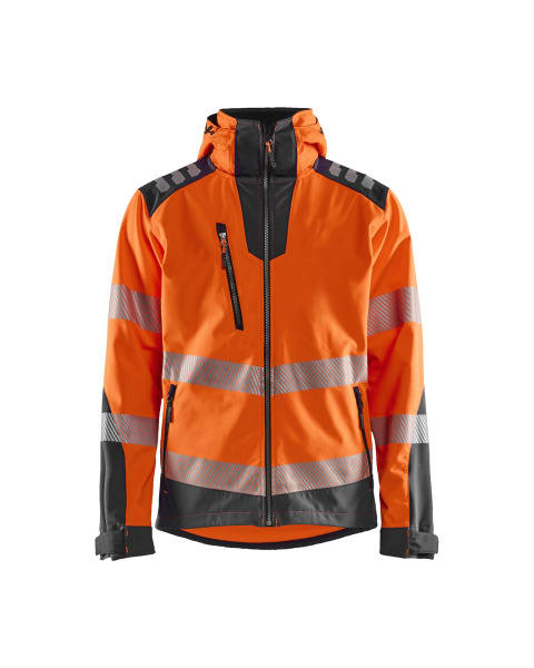 BLAKLAEDER - High Vis Softshell JackeHigh Vis Orange/Mittelgrau XXL