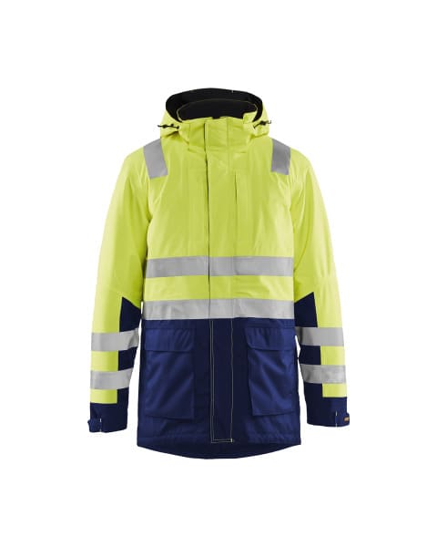 BLAKLAEDER - High Vis ParkaHigh Vis Gelb/Marineblau 4XL