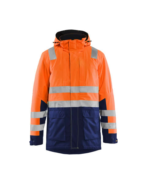 BLAKLAEDER - High Vis ParkaHigh Vis Orange/Marineblau 4XL