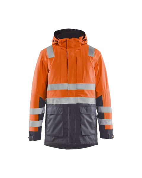 BLAKLAEDER - High Vis ParkaHigh Vis Orange/Mittelgrau XL