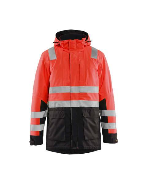 BLAKLAEDER - High Vis ParkaHigh Vis Rot/Schwarz XS
