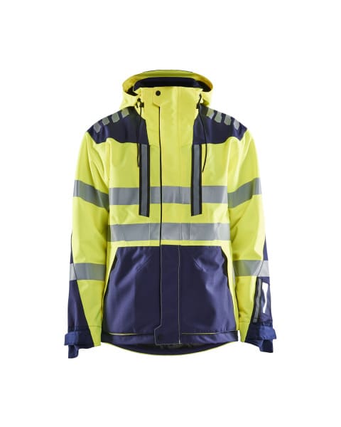 BLAKLAEDER - High Vis Shell JackeHigh Vis Gelb/Marineblau S