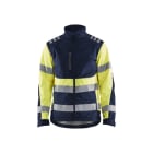 BLAKLAEDER - High Vis Softshell JackeMarineblau/ High Vis Gelb M