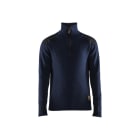 BLAKLAEDER - WollsweaterDunkel Marineblau/Dunkelgrau 4XL