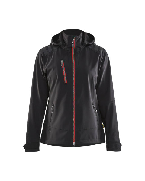 BLAKLAEDER - Damen Softshell JackeSchwarz/Rot XS