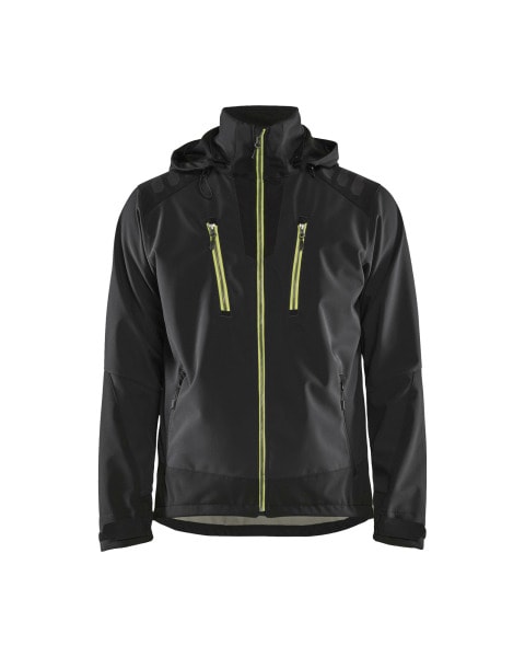 BLAKLAEDER - Softshell JackeSchwarz/Gelb S