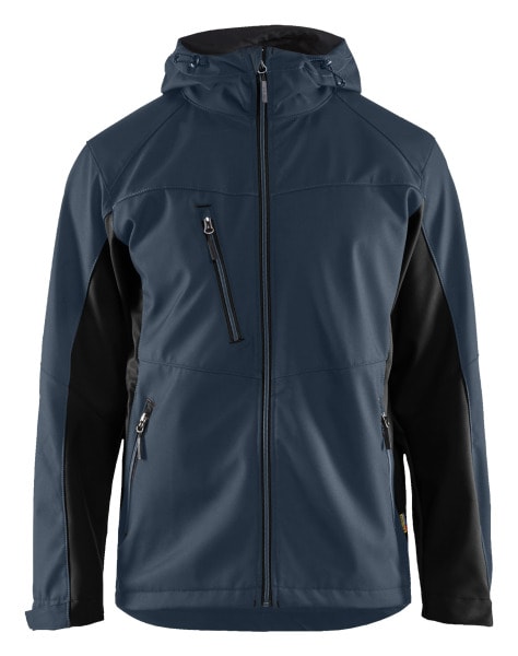 BLAKLAEDER - Softshell Jacke mit KapuzeDunkel Marineblau/Schwarz L