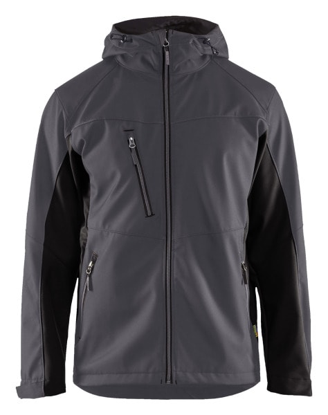 BLAKLAEDER - Softshell Jacke mit KapuzeMittelgrau/Schwarz XXL