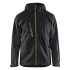 BLAKLAEDER - Softshell Jacke mit KapuzeSchwarz/Gelb M