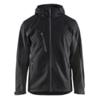 BLAKLAEDER - Softshell Jacke mit KapuzeSchwarz/Dunkelgrau XL