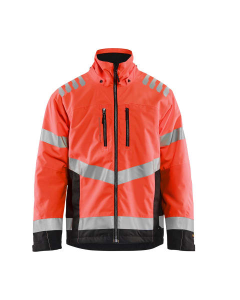 BLAKLAEDER - High Vis WinterjackeHigh Vis Rot/Schwarz M