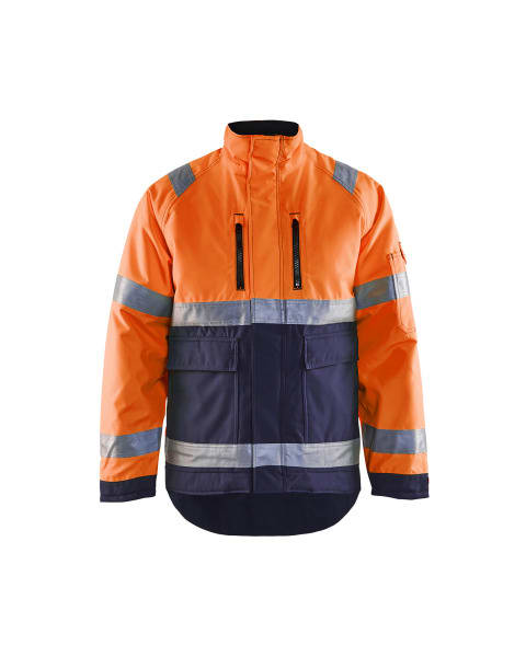BLAKLAEDER - High Vis WinterjackeHigh Vis Orange/Marineblau XL