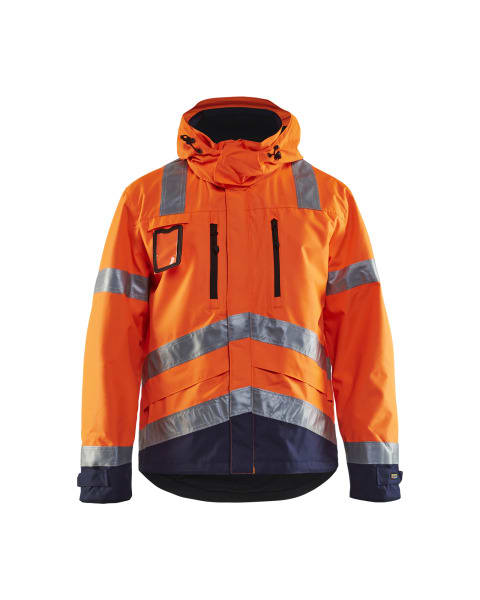 BLAKLAEDER - High Vis FunktionsjackeHigh Vis Orange/Marineblau L