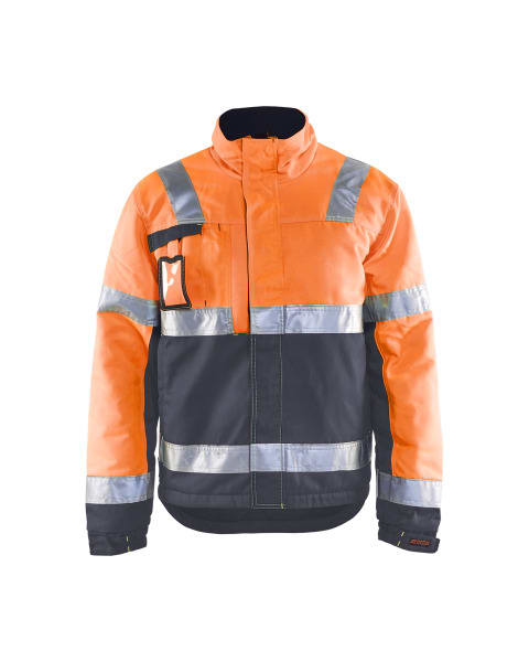 BLAKLAEDER - WinterjackeHigh Vis Orange/Mittelgrau L
