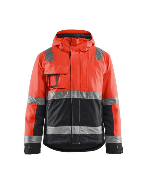 BLAKLAEDER - High Vis WinterjackeHigh Vis Rot/Schwarz XXXL
