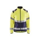 BLAKLAEDER - High Vis Softshell JackeHigh Vis Gelb/Marineblau L