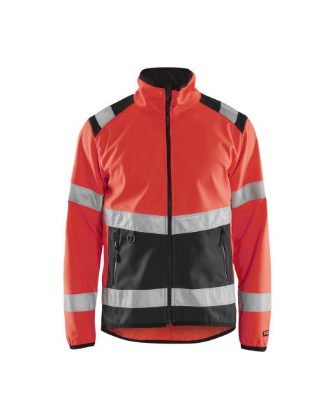 BLAKLAEDER - High Vis Softshell JackeHigh Vis Rot/Schwarz XL