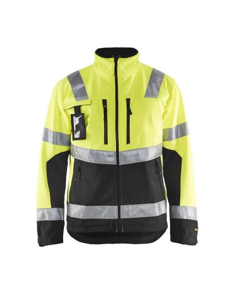 BLAKLAEDER - High Vis Softshell JackeHigh Vis Gelb/Schwarz M