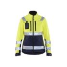 BLAKLAEDER - Damen High Vis Softshell JackeHigh Vis Gelb/Marineblau XXXL